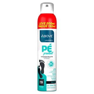 Desodorante para os Pés Above Unissex Pé Protect Neutro 72h Leve 200ml Pague 150ml em Oferta na Shopee