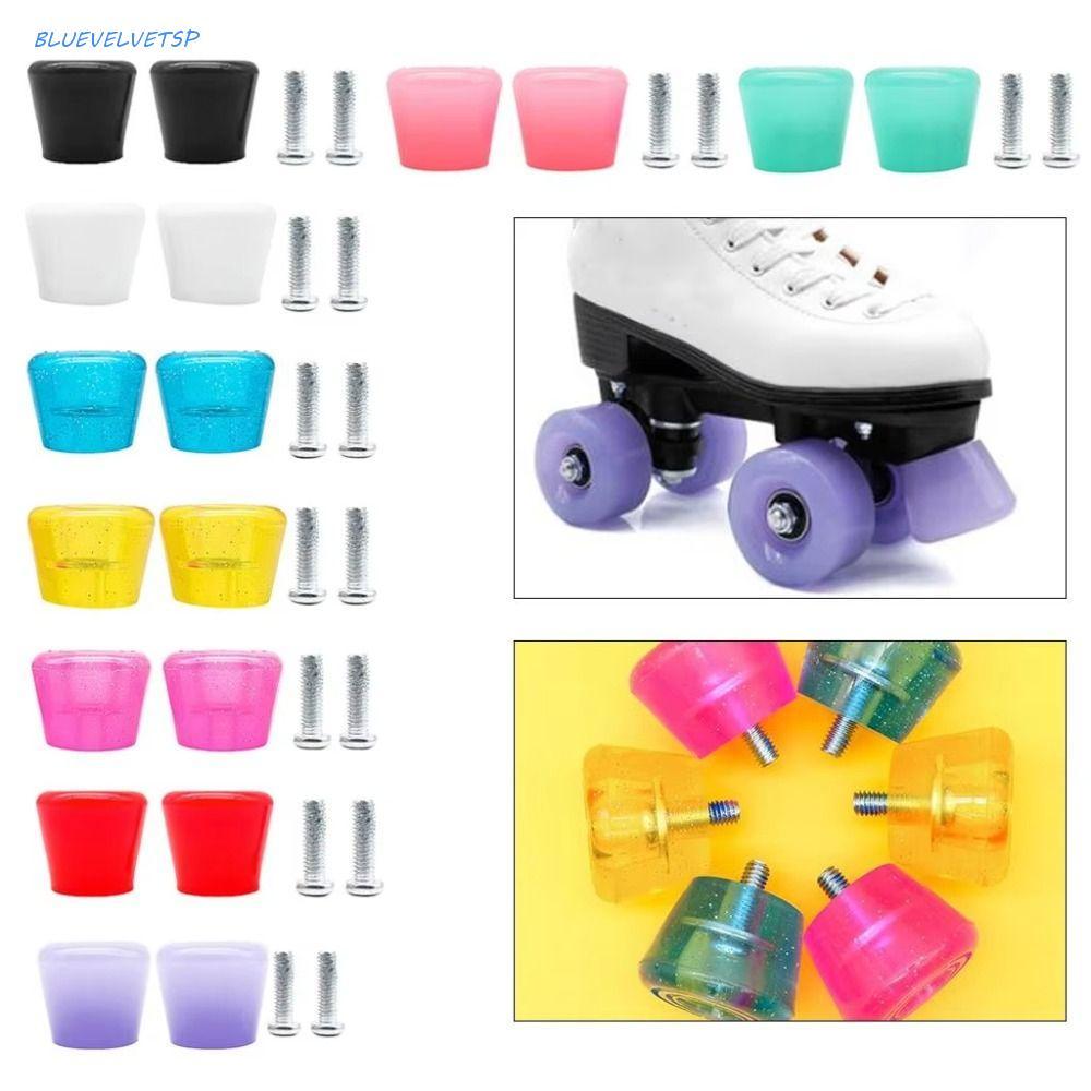 Rolhas De Freio De Patins BLUEVELVETSP , Bloco De Material PU Antiderrapante , Substituições