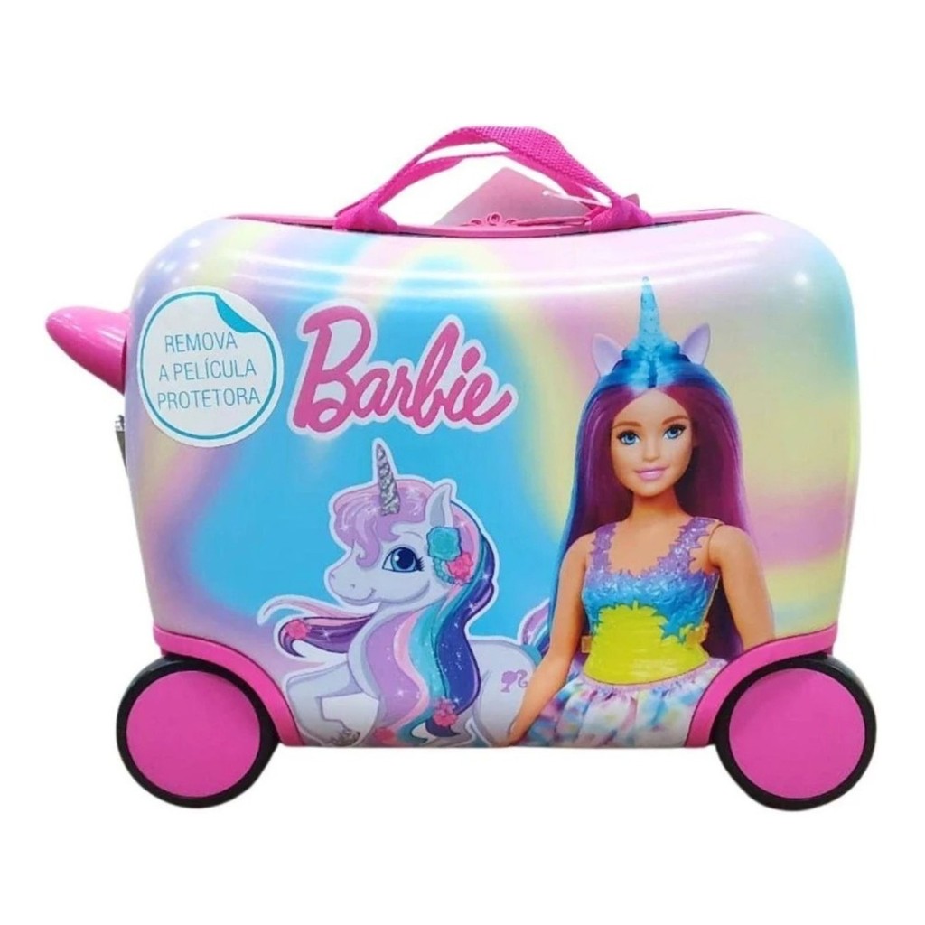 Mala de Viagem Infantil Luxcel MF10522BB Barbie Unicórnio