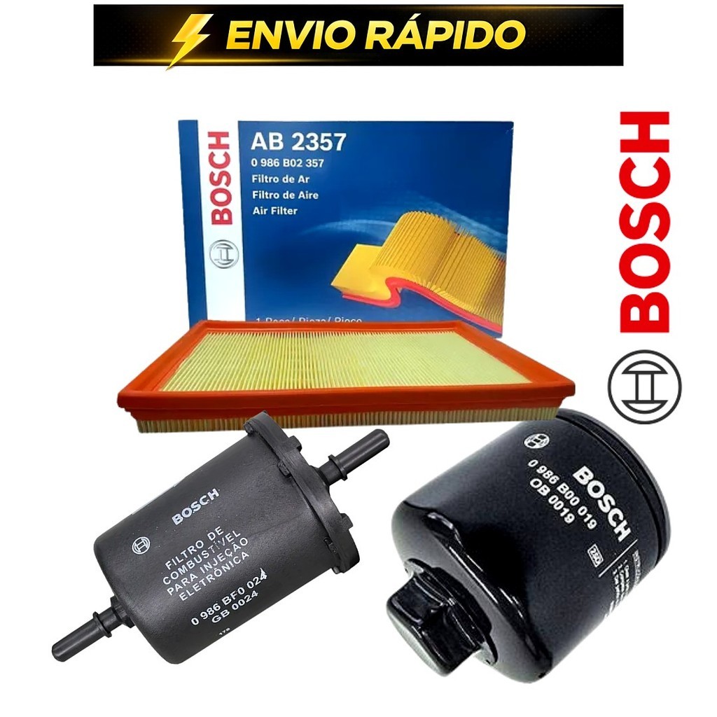 Kit Filtro oleo ar Combustivel VW Gol Voyage G5 G6 1.0  ORIGINAL BOSCH / Envio Rapido em Oferta na Shopee
