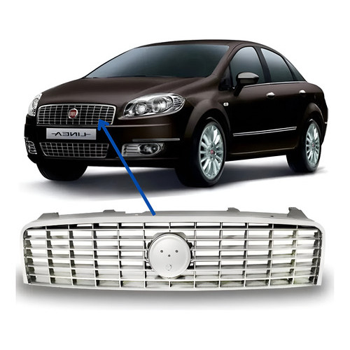Grade Superior Fiat Linea 2009 2010 2011 2012 2013 Cromado Friso Cromado