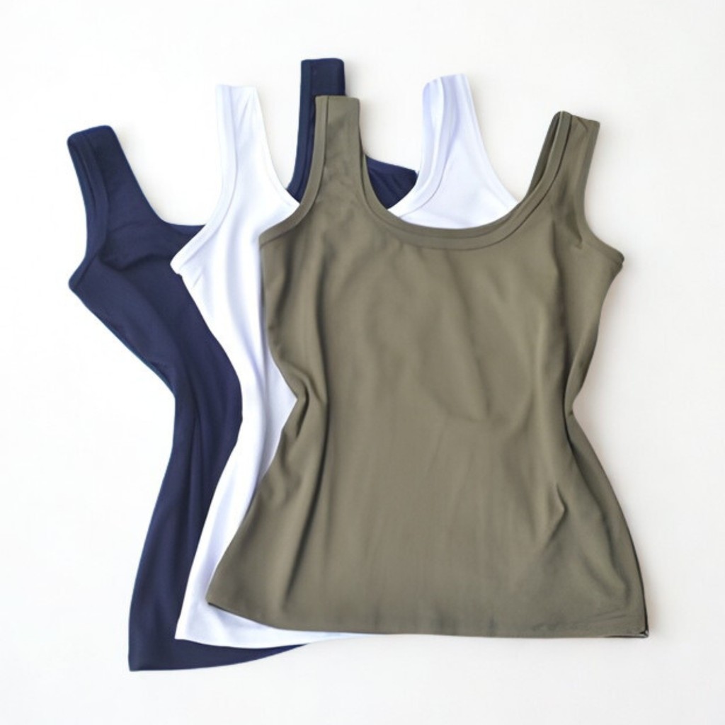 Kit 3 ou 2 Blusa Regata Alça Larga Essencial Feminino Atacado Cores Variadas Conforto Estilo Casuais