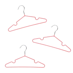 Kit de 3 Cabides Infantis de Metal E Pvc - Oikos