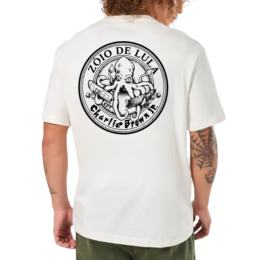 Camiseta Charlie Brown Jr Básica Blusa Rock Banda Skatista 100% Algodão Zoio de lula