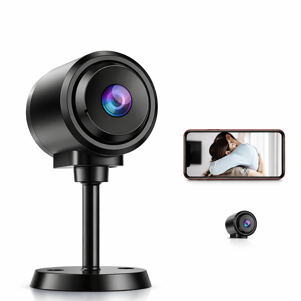 Câmera de Segurança Mini WiFi Sem Fio Bateria Recarregável HD Visão Noturna Monitoramento
