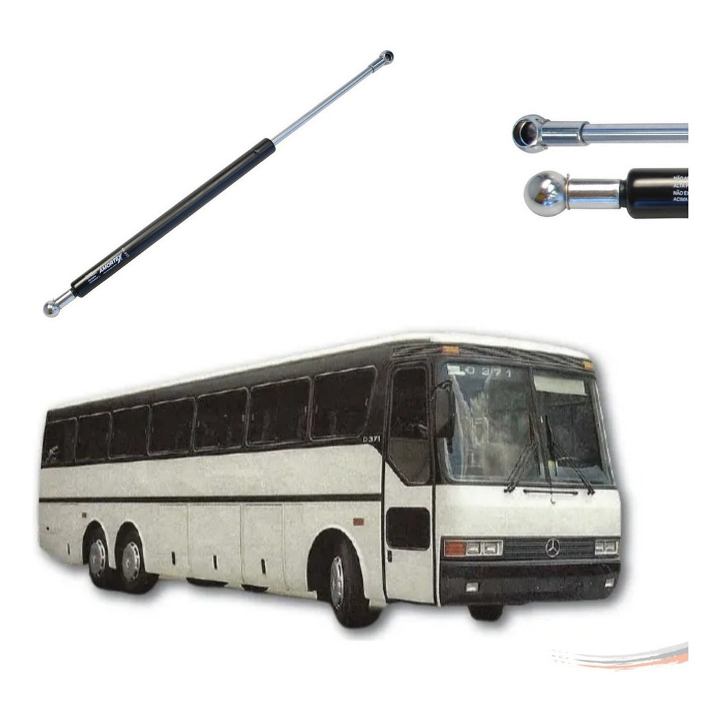 Amortecedor Tampa Do Motor/bagageiro Mercedes Ônibus O-371