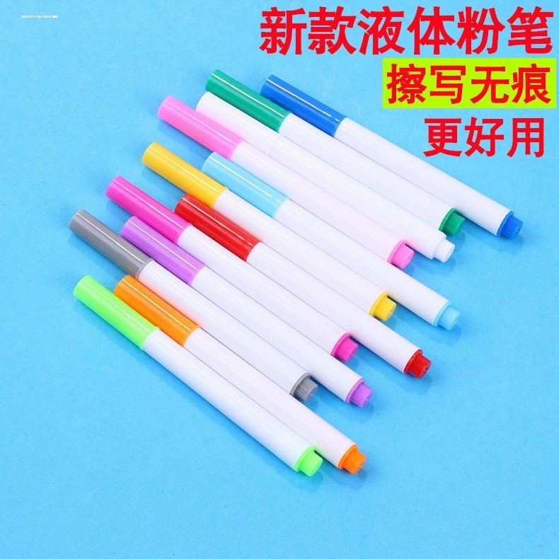 Caneta para quadro branco apagável, não tóxica, pode adicionar cor à base de tinta, caneta para escrita de professor, po