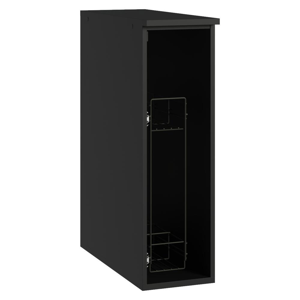Balcão Porta-Tempeiros 20 cm Suspenso Preto Nice Madesa