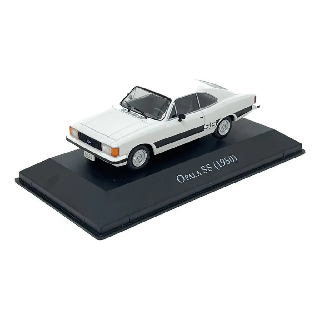 Miniatura Chevrolet Opala SS 1980 Nacional Brasileiro Branco