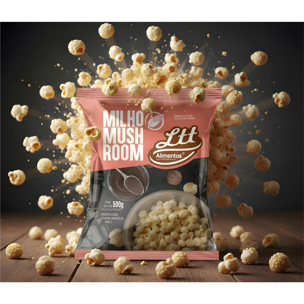 MILHO MUSHROOM PIPOCA GOURMET 1KG - milho cogumelo