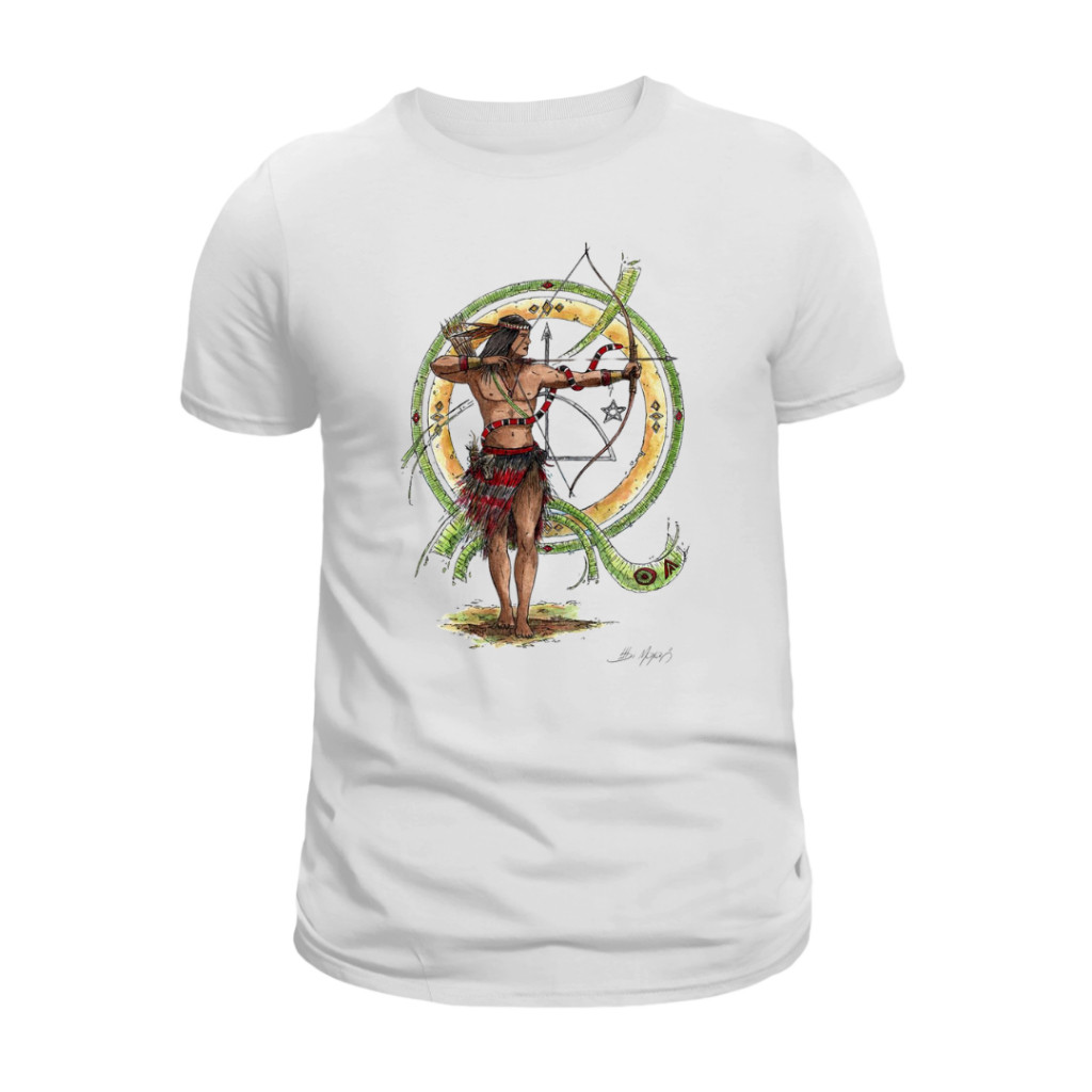 [Camiseta Premium em Algodão Puro]CC Linda camisa, Camiseta, Caboclo Cobra Coral, Fé, Umbanda, 100% Algodão Envio Rápido
