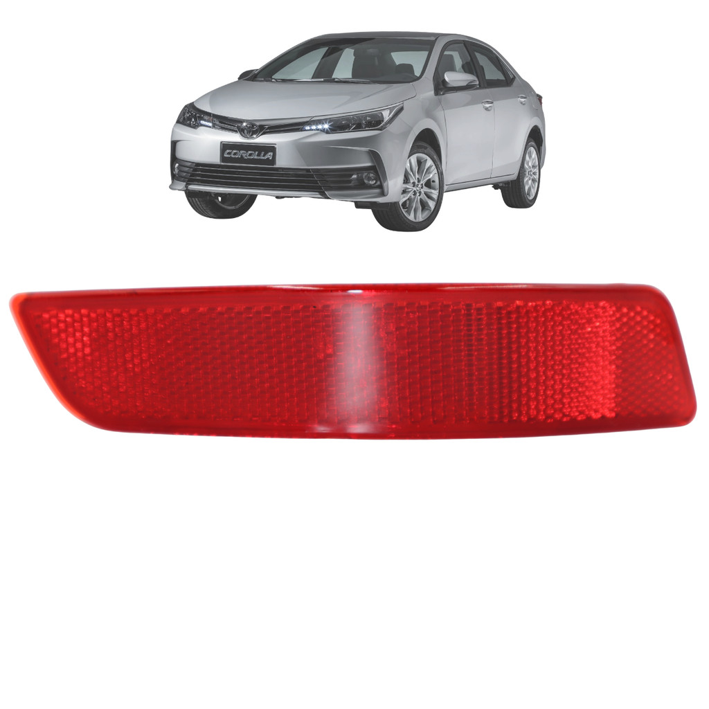 Olho Gato Refletor Parachoque Traseiro Corolla 2015 2016 2017 2018 2019