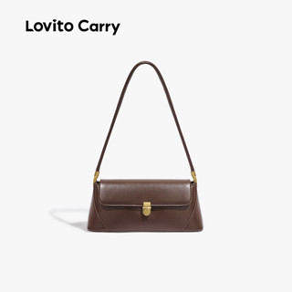 (Lovito Carry) Bolsa de Ombro Pequena e Simples Casual para Mulheres LR25E028 em Oferta na Shopee
