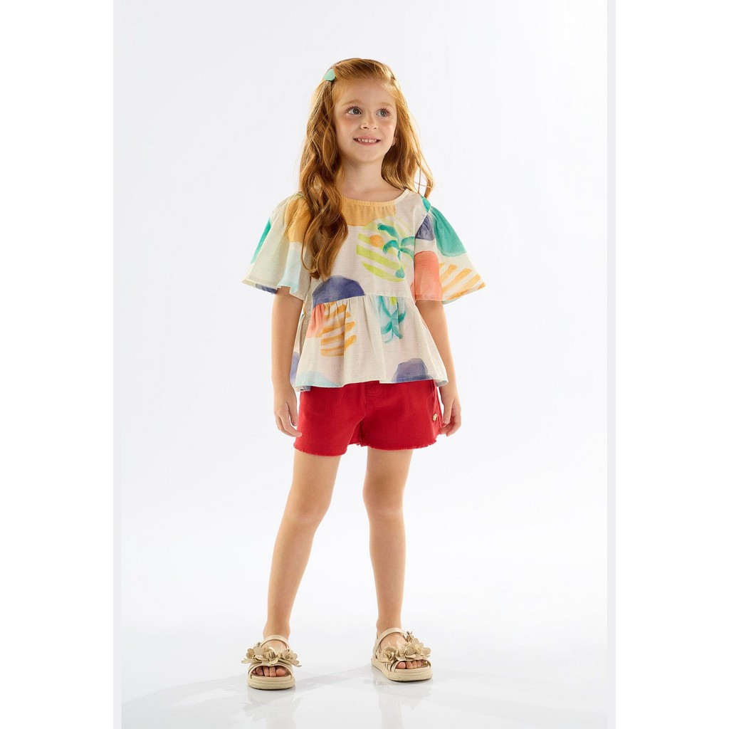 Bata Infantil para Menina em Viscose e Linho Up Baby em Oferta na Shopee