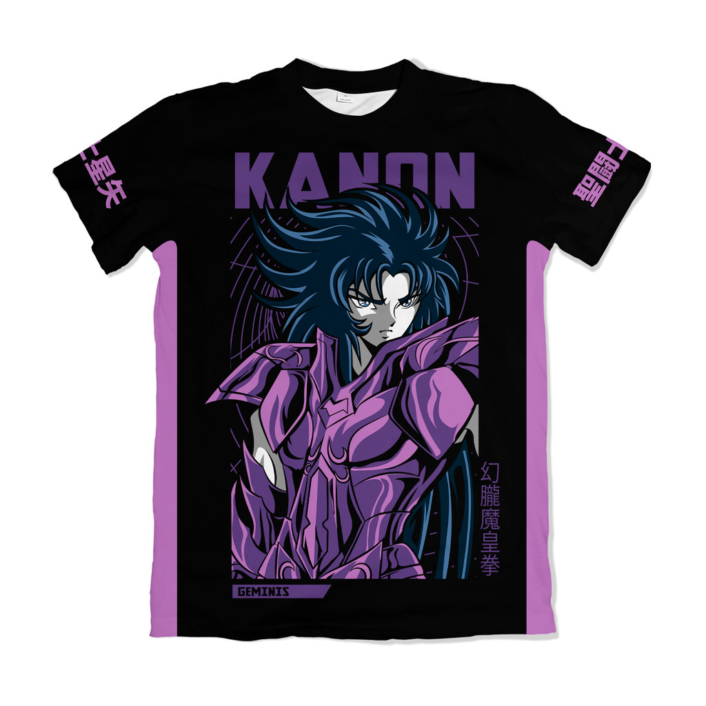 Camiseta Cavaleiros do Zodíaco Saint Seiya Kanon de Gêmeos Anime Dry-Fit Premium Unissex Swit