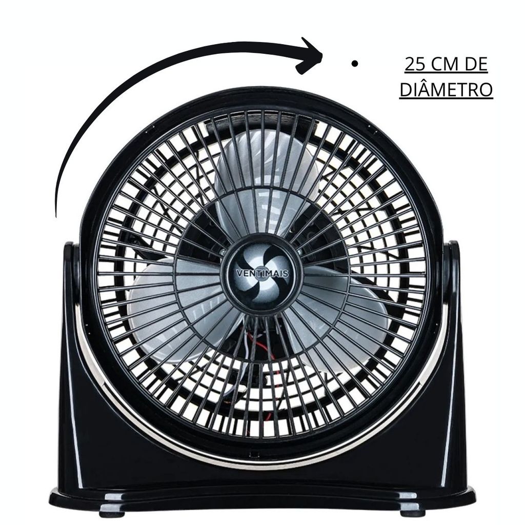 VENTILADOR CIRCULADOR DE AR 25 CM VENTIMAIS MESA E PAREDE