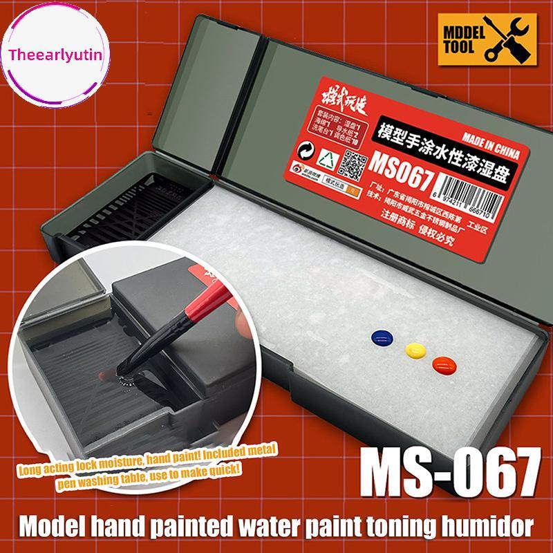 theearlyutin Paletas Úmidas Portáteis Para Modelo De Pintura Acrílica Bandeja Úmida Colorir Suporte Tinta À Base De Água