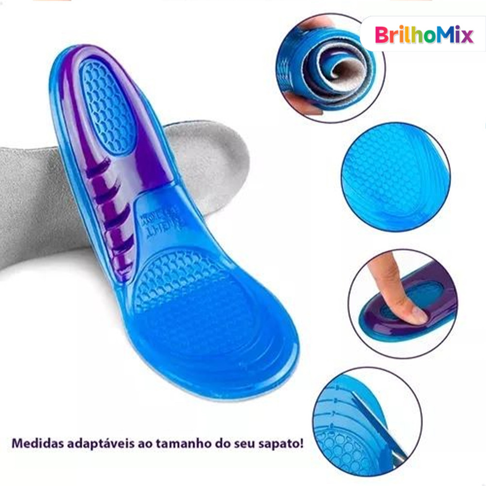 Palmilha pedic Com Gel-Proteção E Amortecimento Para Seus Pés