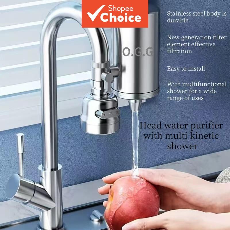 Torneira De Cozinha Purificador De Água Aço Inoxidável Com 1 Cartucho Cabeça De Chuveiro De Reforço De 3 Engrenagens Rem