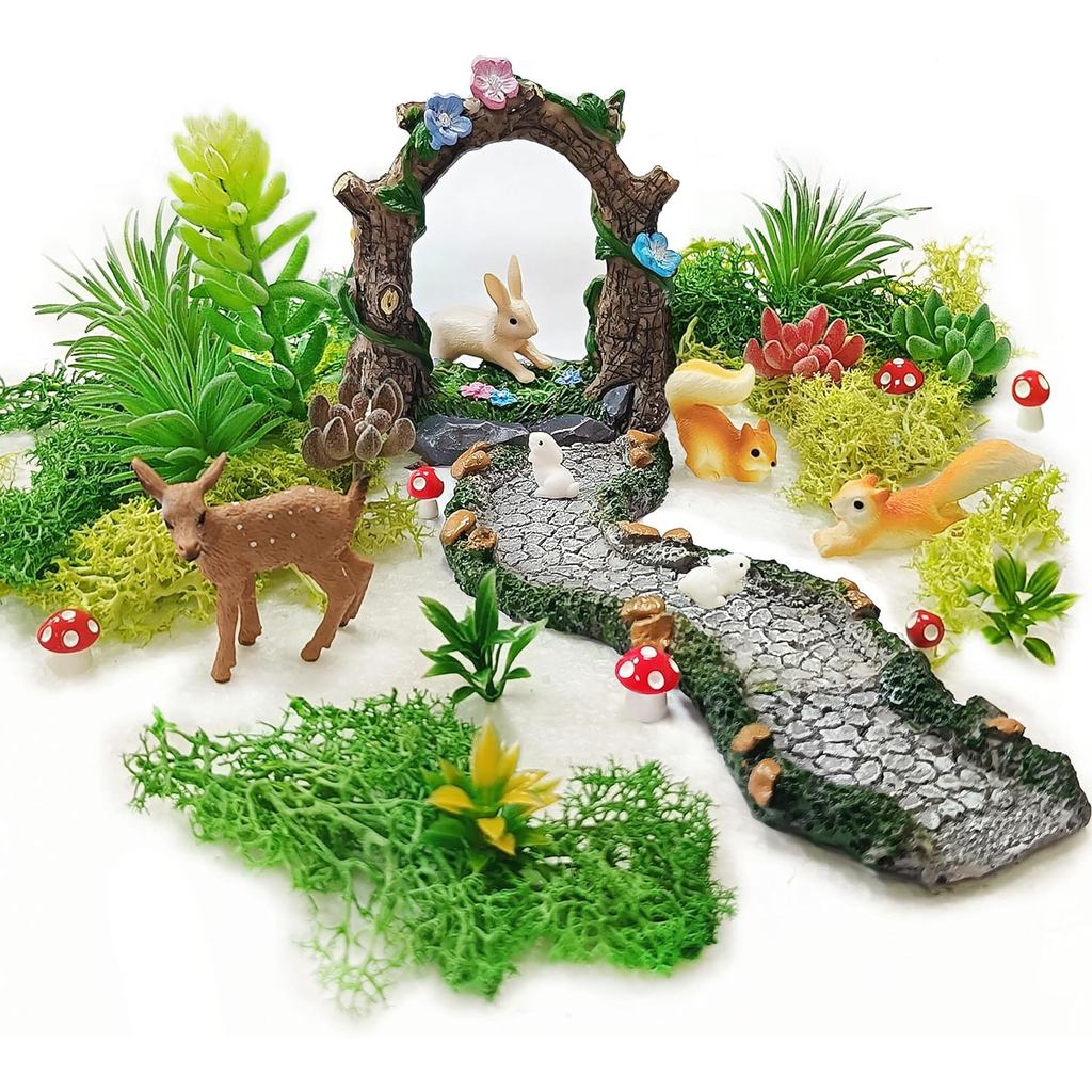 Acessórios Jardim de Fadas, 27 Peças, Kit de Jardim de Fadas, Caminho Jardim de Fadas, Figuras de Jardim em Mi — R$ 187,00 em Shopee