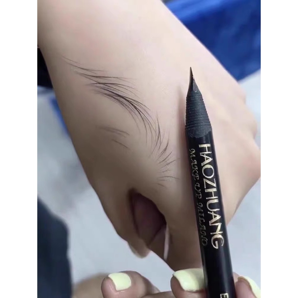 Boa maquiagem puxar linha lápis de sobrancelha à prova dwaterproof água de longa duração não-desbotamento Ultra-fino núc