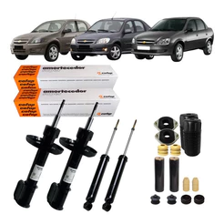4 Amortecedores Cofap + Kit Corsa Celta Prisma 1.0