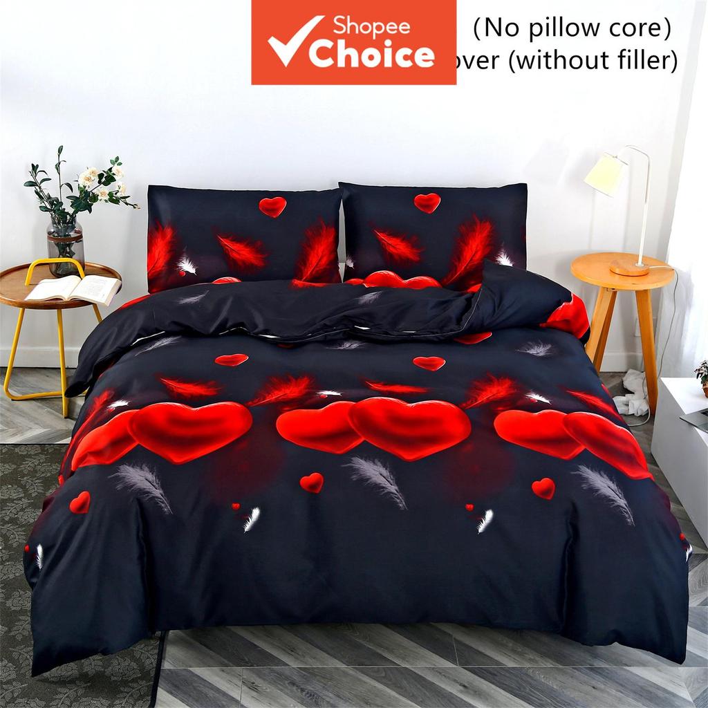  Conjunto de Capa de Edredom Macia 3 Peças (1 Capa + 2 Fronhas), Apenas Capa de Edredão, Sem Enchimento