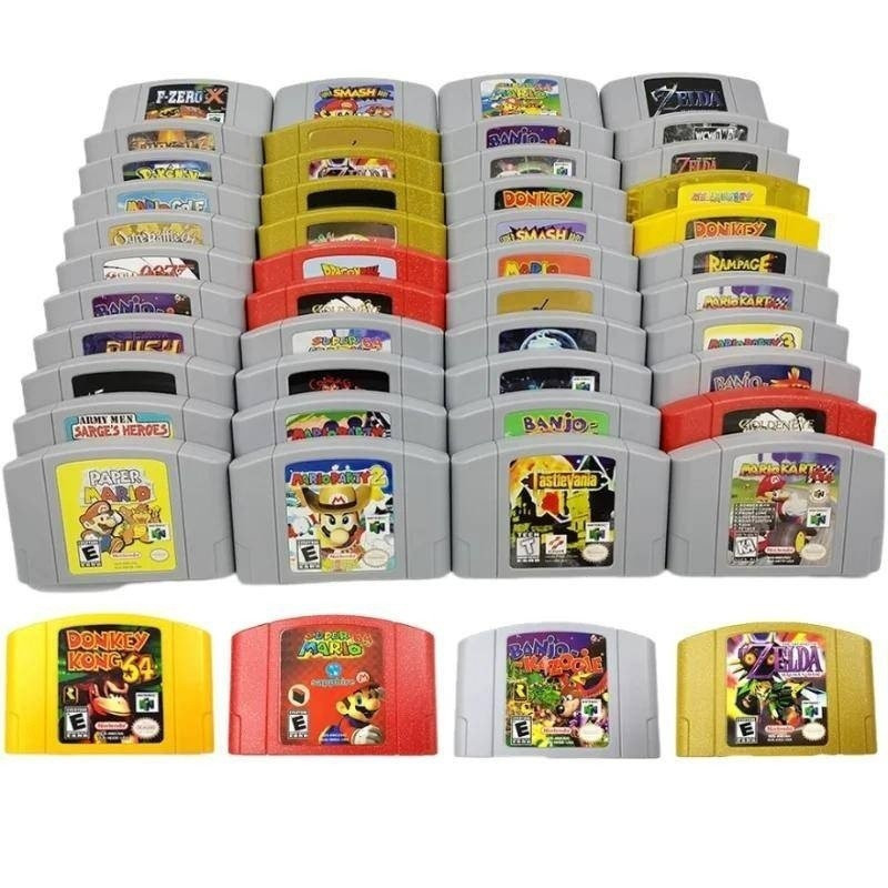 Cartão de jogo cassete N64 Donkey Kong Fighter The Legend of Zelda Series Console de videogame de 64 bits Versão dos EUA