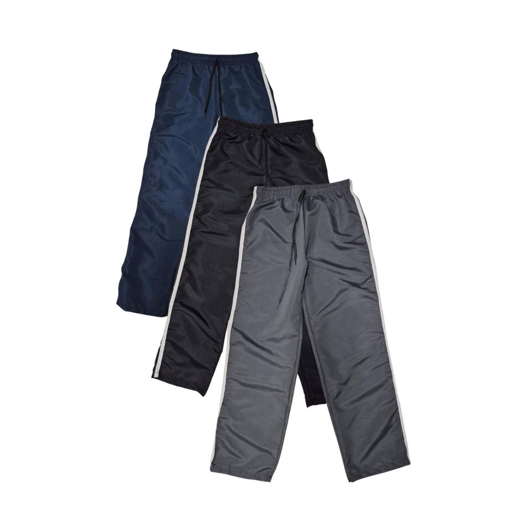 Kit Com 3 Calça Tactel Juvenil Menino Com Bolso Traseiro