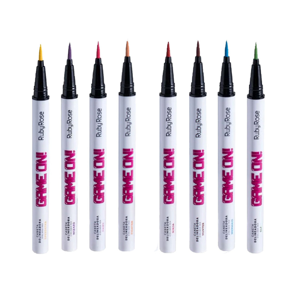 Caneta Delineadora Colorida Ruby Rose Game On Hb2201 em Oferta na Shopee