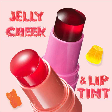 lipstick Blush Jelly Blush em Bastão 3 em 1 Jelly Tint--Romantic May