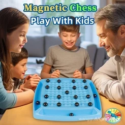 Jogo de Xadrez Magnético Para Crianças - Tabuleiro Interativo Portátil Brinquedo Educativo