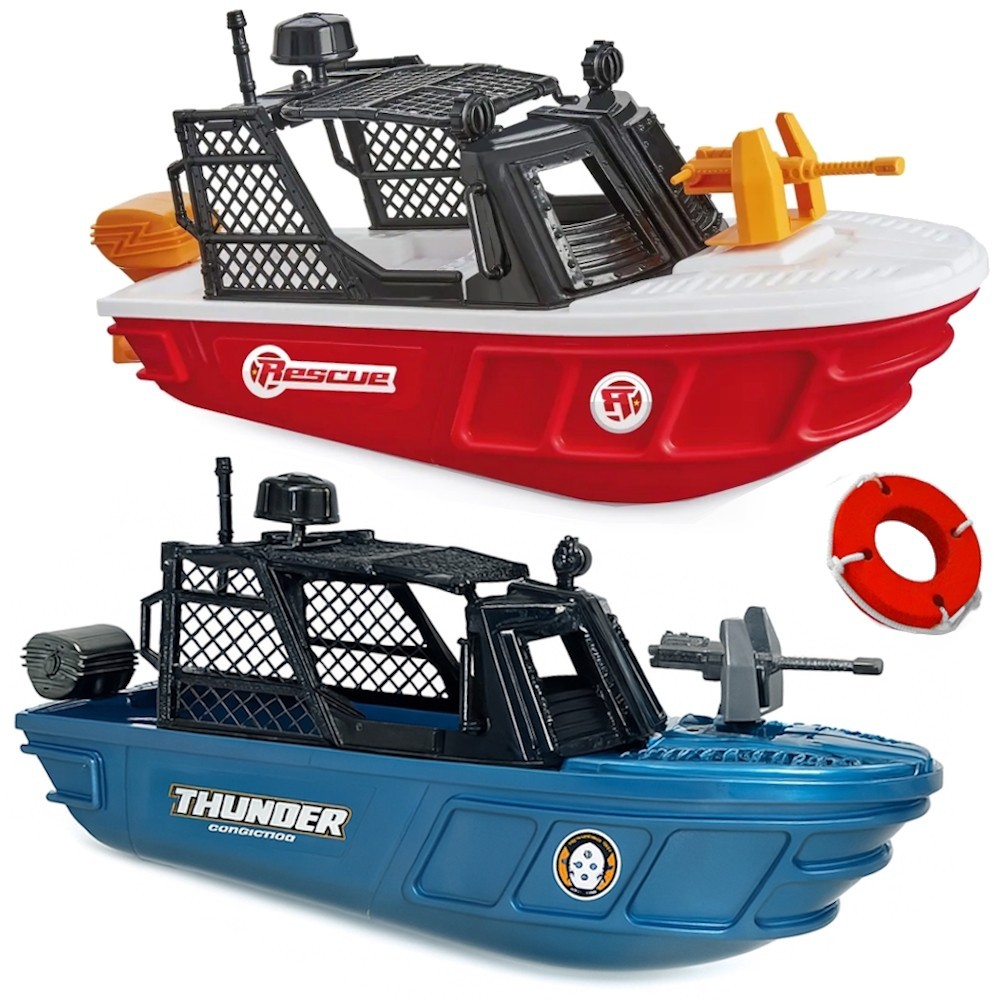 2 Super Lanchas Militar Thunder Barcos de Brinquedo Barquinhos do Rambo que Flutuam
