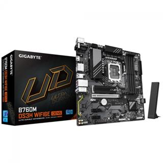 Placa Mãe Gigabyte B760M DS3H WIFI6E GEN5, Chipset B760, Intel LGA 1700, M-ATX, DDR5 em Oferta na Shopee