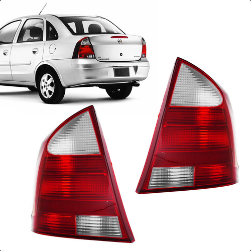 Lanterna Traseira Corsa Sedan 2003 2004 2005 06 07 Re Branca