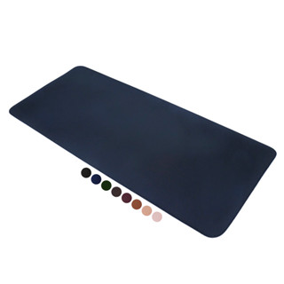 MousePad Grande Azul Desk Pad Couro Gamer Office em Oferta na Shopee