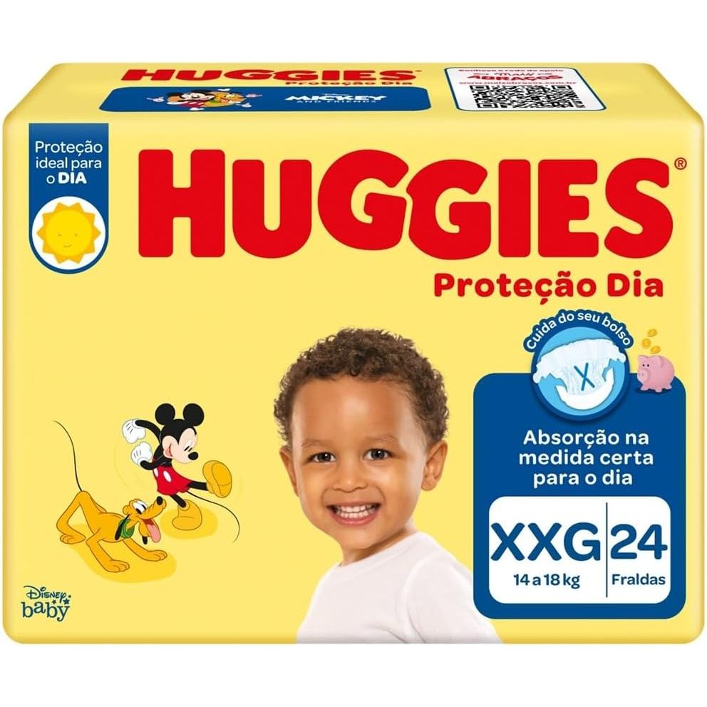 Fralda Descartavel Huggies Proteção Dia Jumbo Xxg - 24 Unid em Oferta na Shopee