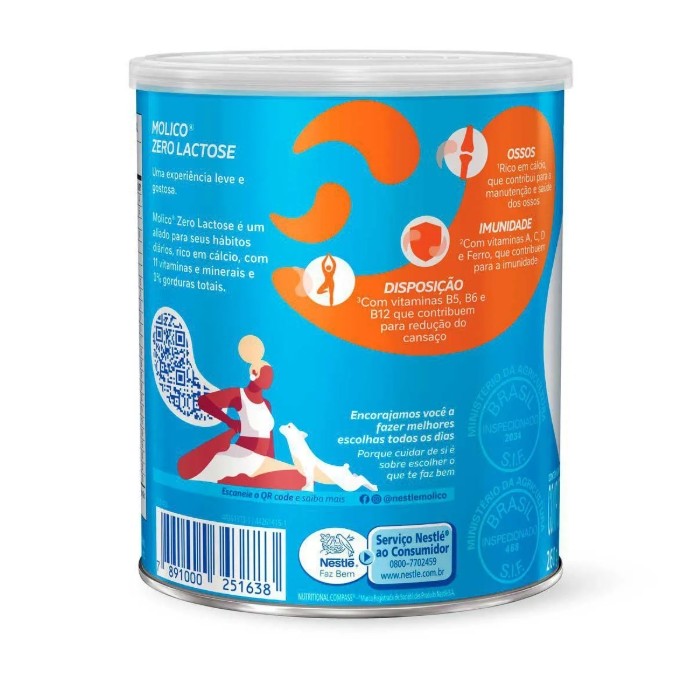 Composto Lácteo Molico Zero Lactose 260g