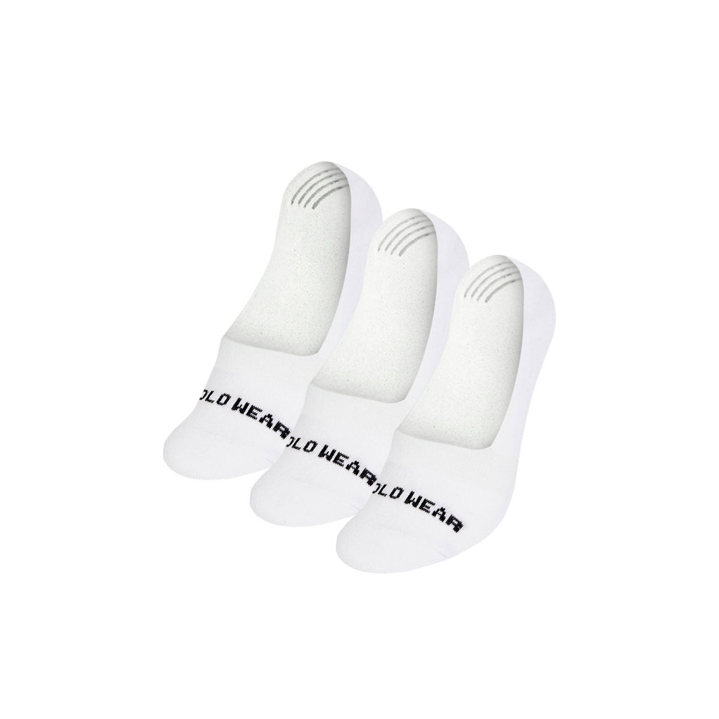 Kit 3 Pares De Meias Sapatilha Masculinas Polo Wear Branco