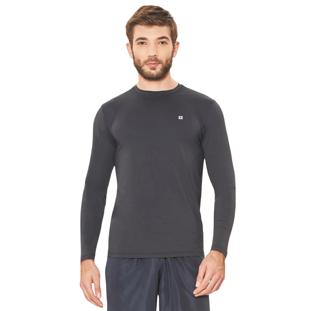 Camiseta UvLine Manga Longa Proteção Solar Masculina Térmica