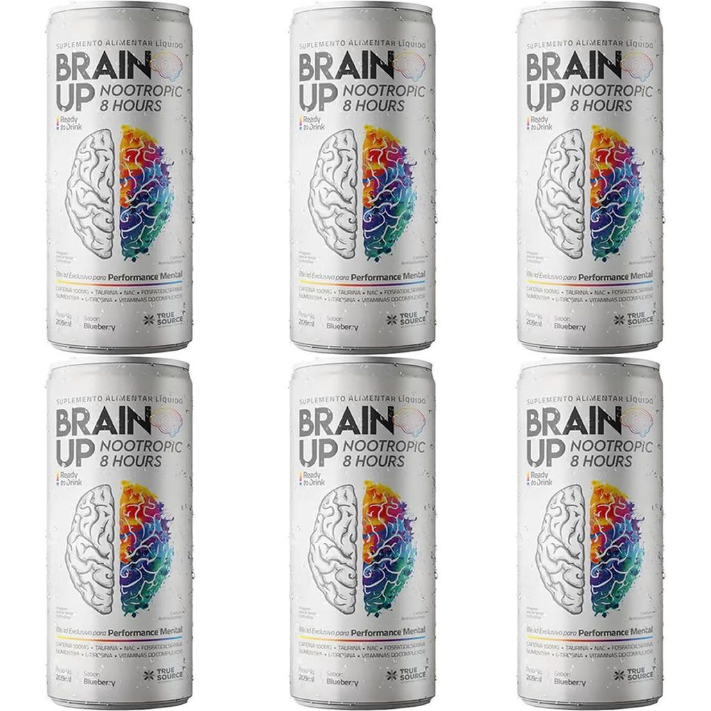 True Brain up Read to Drink - 12 Unidades 269ml Blueberry - True Source em Oferta na Shopee