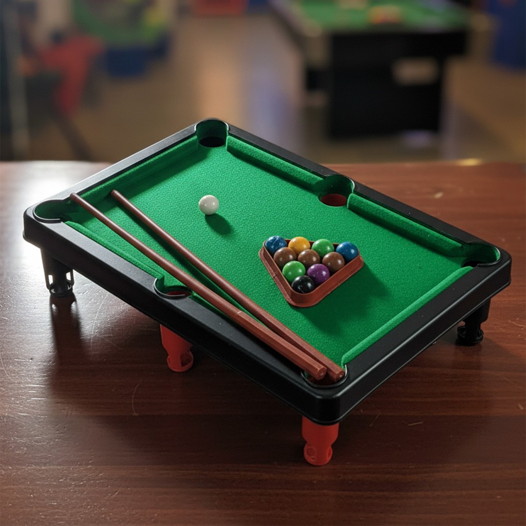Mini Mesa De Sinuca Infantil Bilhar Jogo Portátil Divertido Para Família