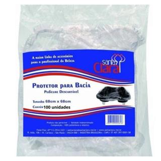 Protetor De Bacia Descartável Pedicure 100 Unidades Santa Clara em Oferta na Shopee