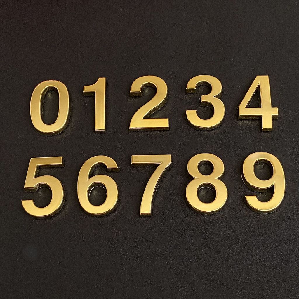 Placa de matrícula da casa Número magnético dourado Número da casa Hotel Hotel Placa de matrícula do quarto Número subst em Oferta na Shopee