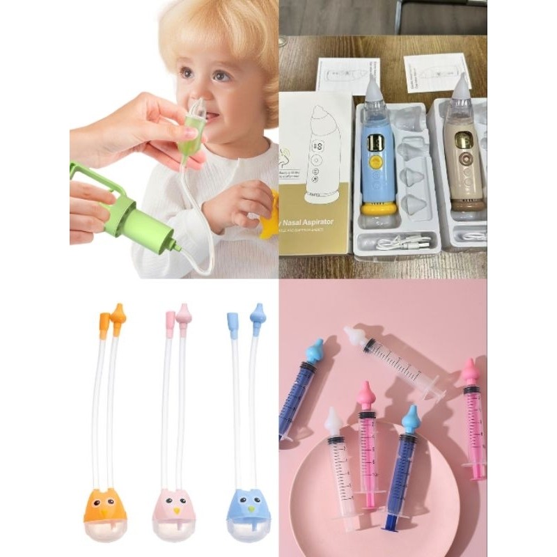 Sugador Limpeza Nariz Seringa Lavagem Nasal Manual Elétrico Super Fácil Remoção Diversos Modelos YUU