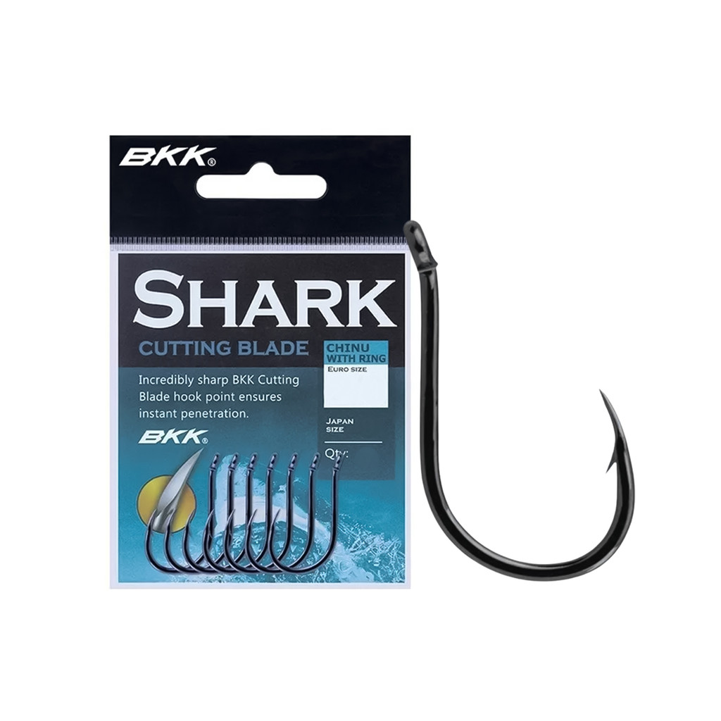 Anzol BKK Shark Chinu-R With Ring Nº1 - Cartela C/ 8 Peças