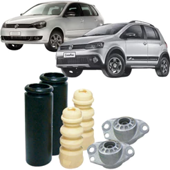Kit Do Amortecedor Traseiro Sampel Volkswagen Crossfox Fox Spacefox Polo