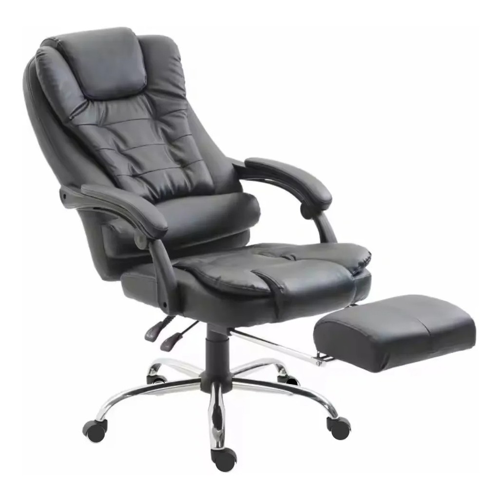 CADEIRA ESCRITORIO COM 2 PONTOS MASSAGEM CONFORTAVEL RECLINAVEL PRESIDENTE em Oferta na Shopee