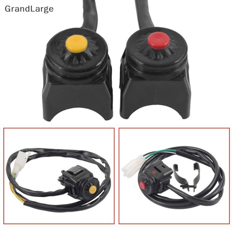 [GrandLarge] Universal ATV Motocicleta Dual Sport Dirt Quad Start Horn Kill Off Stop Button Acessórios Para Moto BR