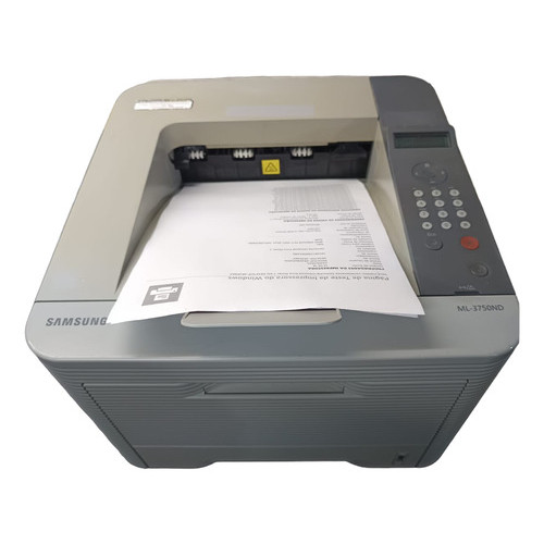 Impressora Laser Samsung Ml3750nd Revisada Com Toner Novo Cinza 127v (Recondicio
